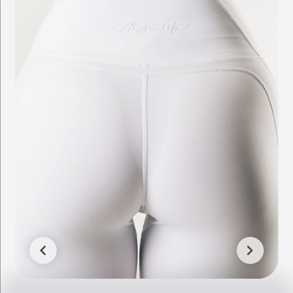 Pulse surge alphalete white leggings